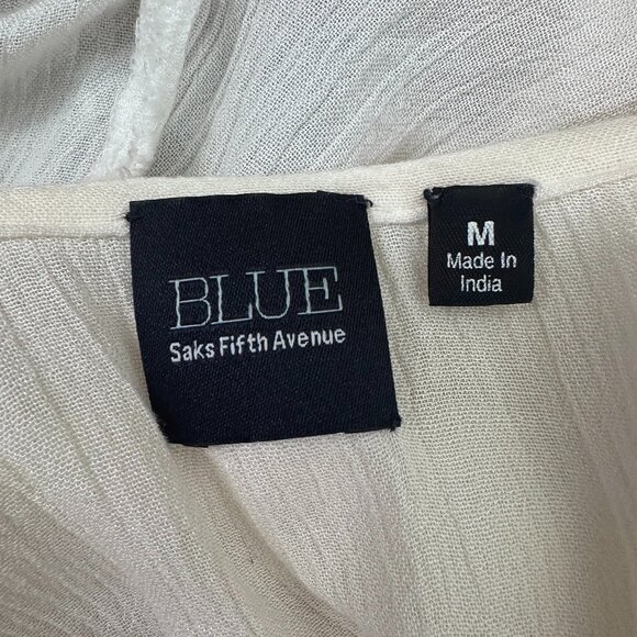 Cream Top w/ Gold Embroidery (M) - Picture 3 of 4